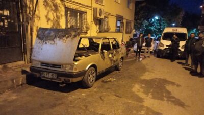  Manisa'nın Yunusemre ilçesinde sokakta park halindeki 13 araca zarar verdiği