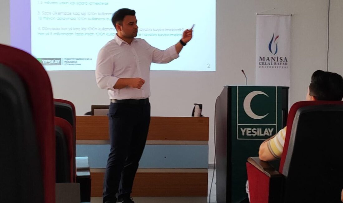 Manisa Celal Bayar Üniversitesinde (MCBÜ), tütün bağımlığıyla mücadele konusunda seminer