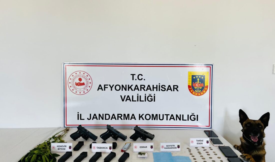 
Afyonkarahisar İl Jandarma Komutanlığı, Sinanpaşa ilçesinde uyuşturucu madde imal ve