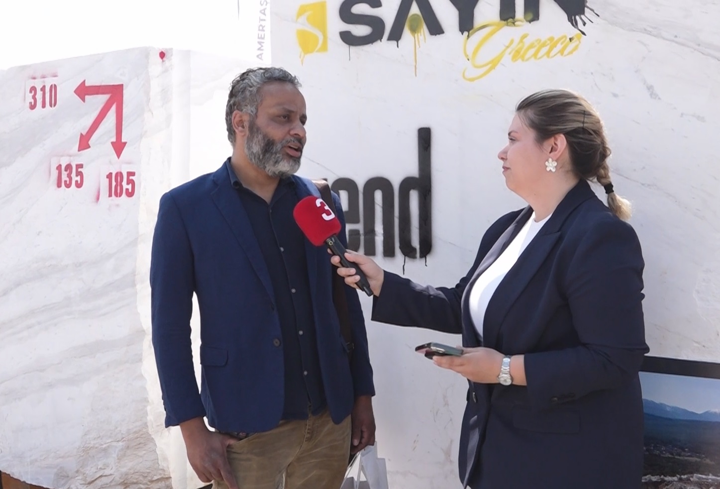 Afyonkarahisar Blok Mermer Fuarı sona erdi. Fuarın son gününde yabancı