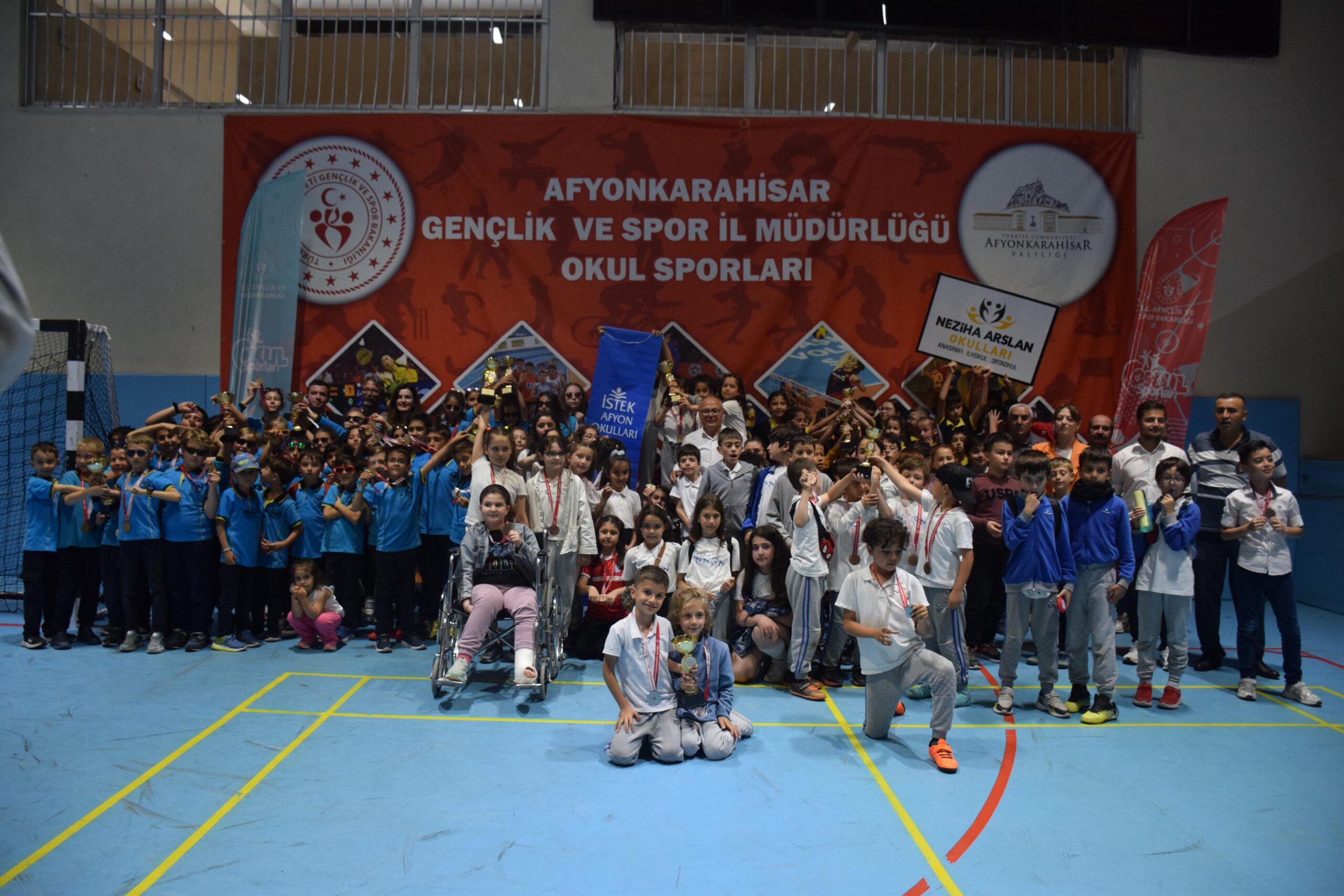 Afyonkarahisar Gençlik ve Spor İl Müdürlüğü koordinesinde düzenlenen Minik A