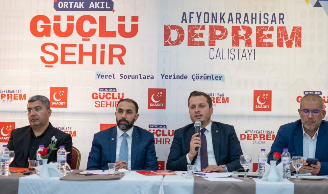 
Saadet Parti Afyonkarahisar İl Başkanlığı deprem ile ilgili çalıştay düzenledi.