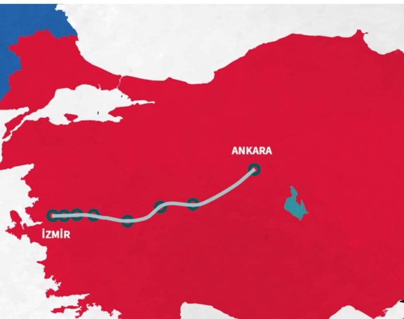 Türkiye'nin mega ulaşım projelerinden biri olan Ankara-İzmir Yüksek Hızlı Tren