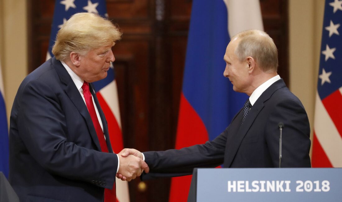  ABD Başkanı Donald Trump, Rusya Devlet Başkanı Vladimir Putin ile