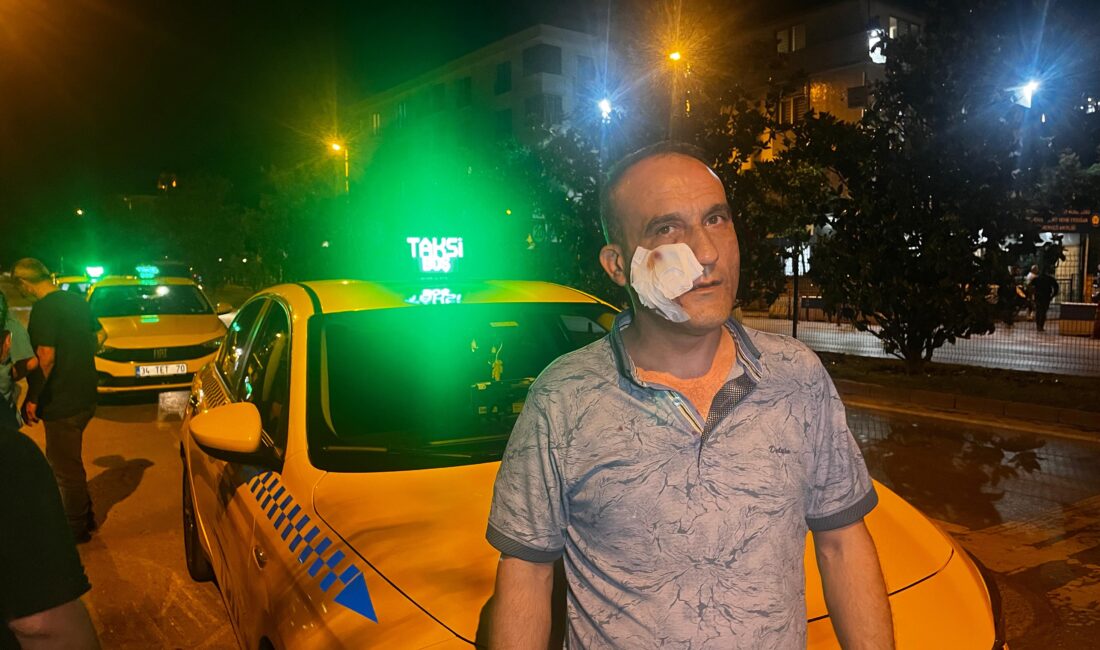 İstanbul Bahçelievler'de akşam saatlerinde başlayan yol verme tartışması, taksi durağında
