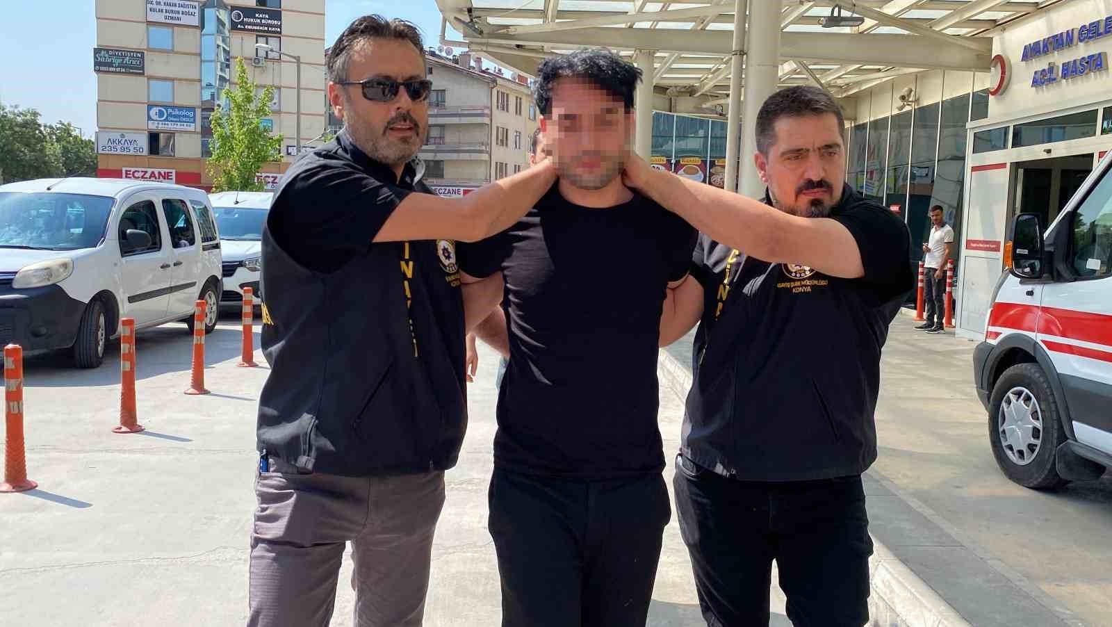 Konya'da öğretmen olan arkadaşını görev yaptığı okulda öldüren katil zanlısı çıkarıldığı