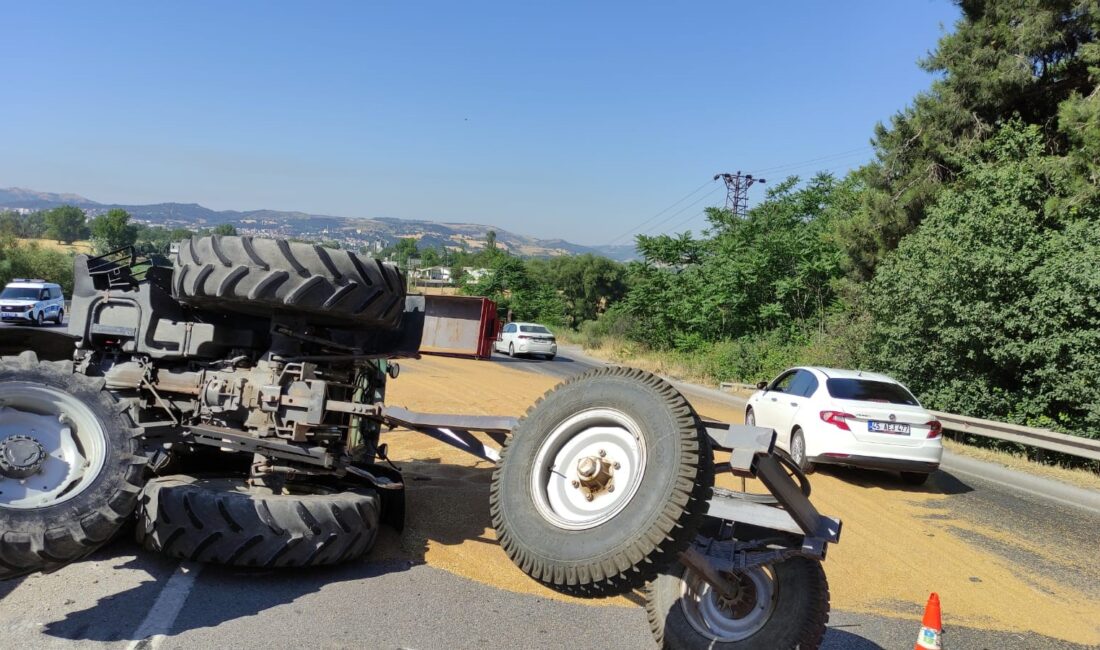 Balıkesir’in Susurluk ilçesinde çekici ve traktörün karıştığı trafik kazasında 3