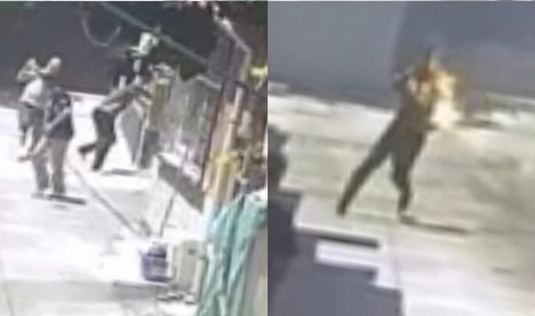 Adana'da, aralarında miras anlaşmazlığı bulunan amcası tarafından yanıcı madde dökülerek