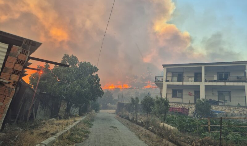 İzmir'in Aliağa ilçesinde dün akşam saatlerinde sanayi tesisleri yakınında başlayan