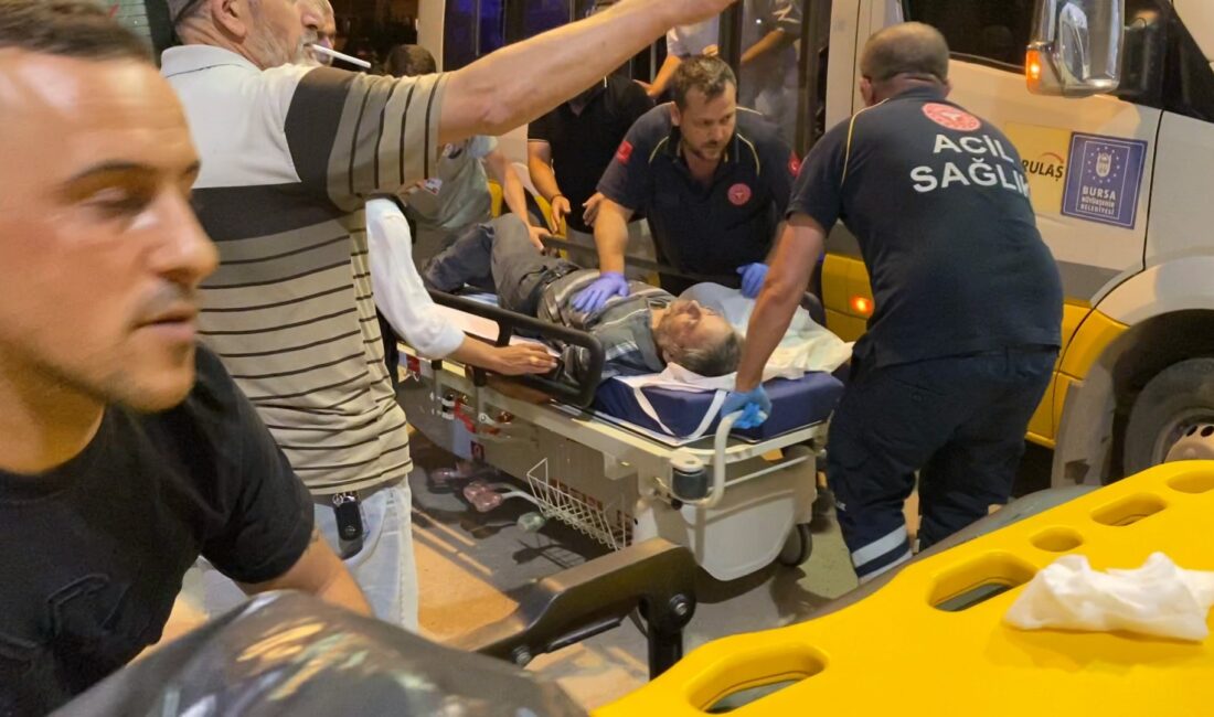 Bursa'nın İnegöl ilçesinde, bir özel halk minibüsü şoförü, seyir halindeyken