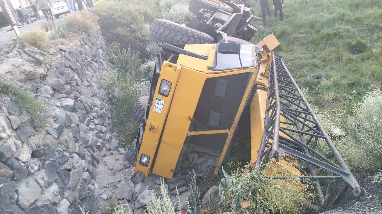Erzurum'da meydana gelen elim bir iş kazasında, 35 yaşındaki bir