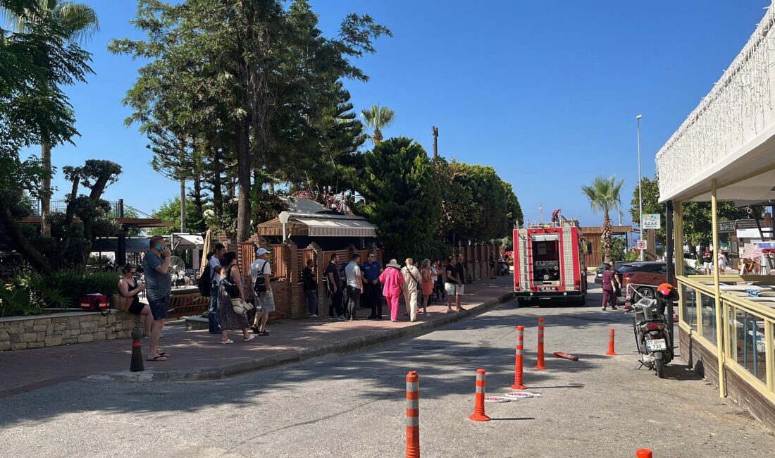 Antalya'nın Alanya ilçesindeki üç yıldızlı bir otelin kazan dairesinde çıkan
