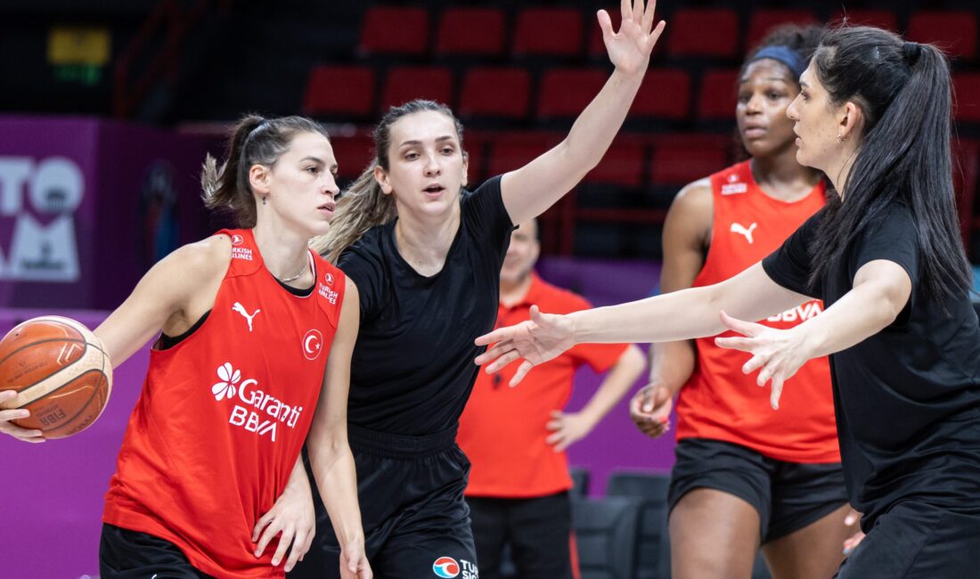 İstanbul'da gerçekleştirilen antrenmanla hazırlıklarını noktalayan A Milli Kadın Basketbol Takımı,