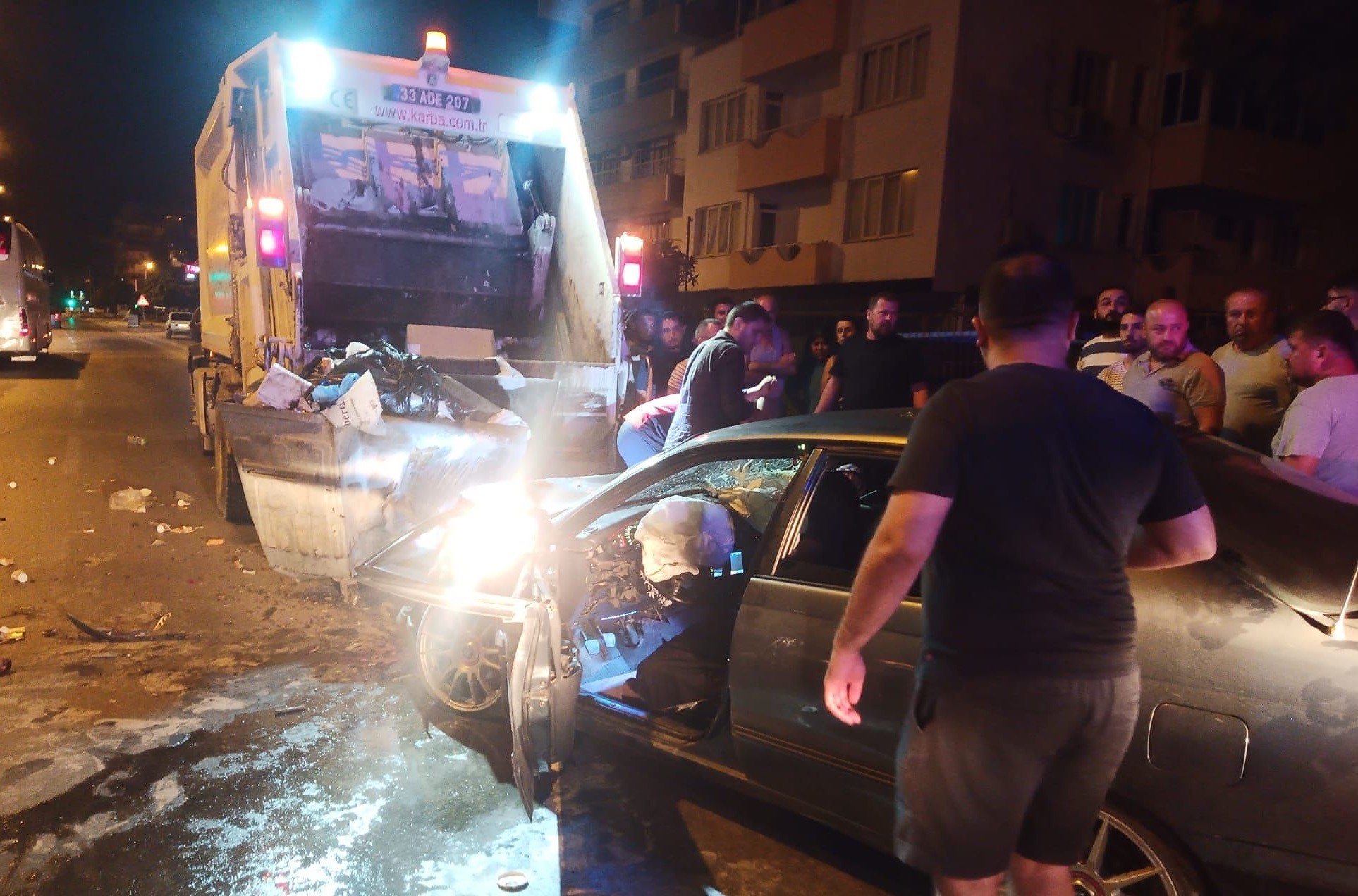 Mersin'in Anamur ilçesinde 1.93 promil alkollü olan sürücünün kullandığı otomobilin