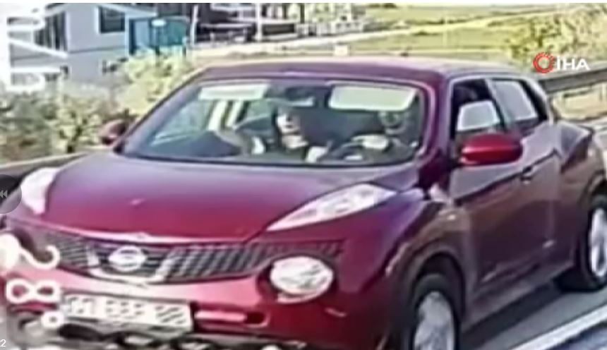 İstanbul-İzmir otobanında kayda alınan görüntüler, herkesin yüreğini ağzına getirdi. Bayram