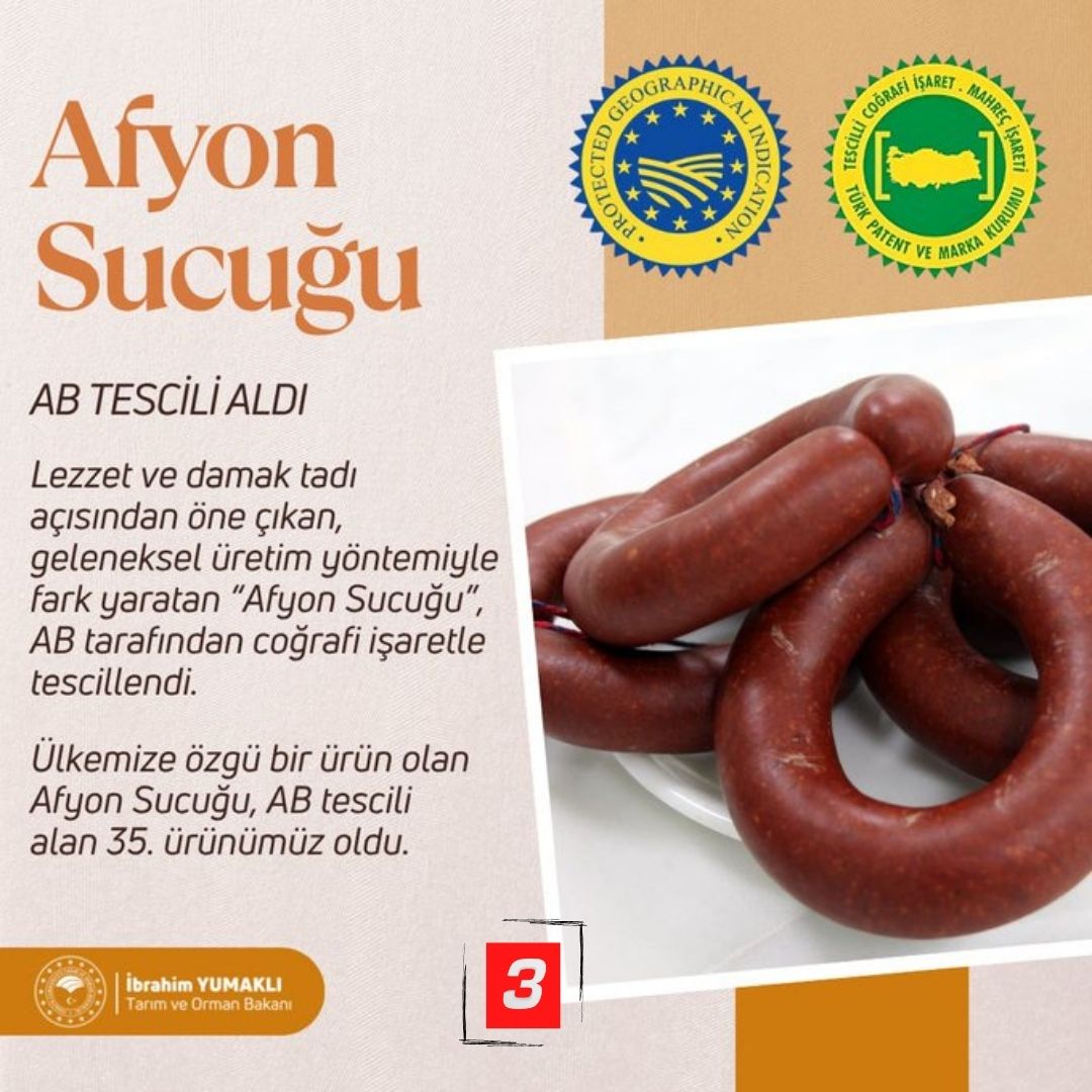 Afyonkarahisar’ın yüzyıllardır damaklarda iz bırakan geleneksel lezzeti Afyon Sucuğu, Avrupa