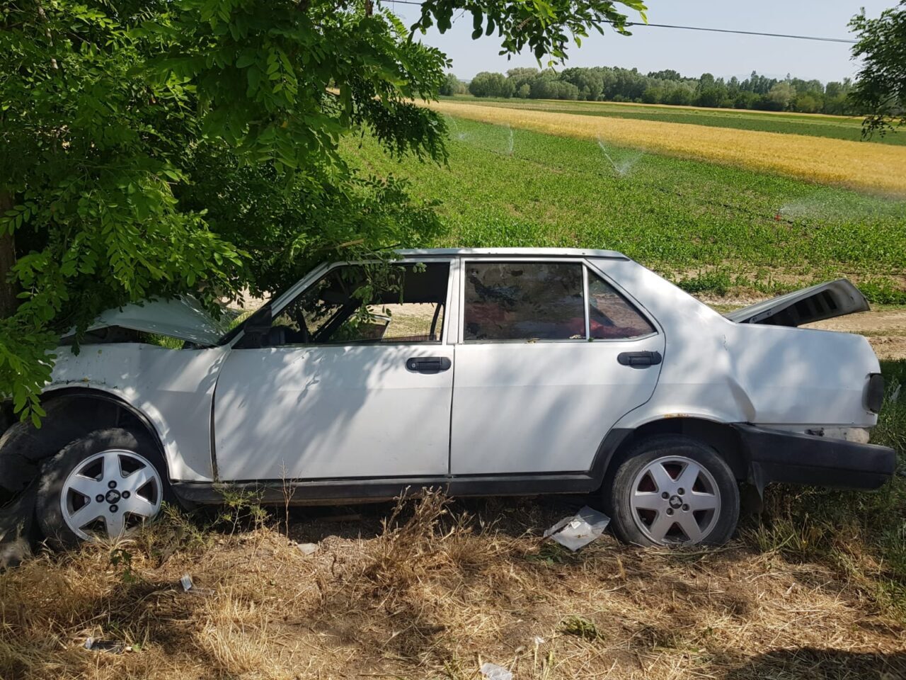   Afyonkarahisar'ın Çay ilçesinde iki otomobilin çarpışması sonucu 6 kişi