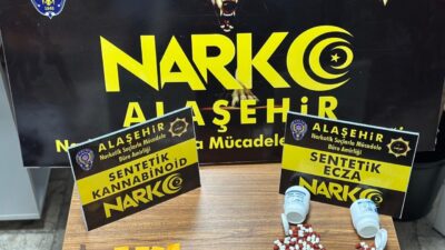 Manisa’nın Alaşehir ilçesinde uyuşturucu ticareti yaptığı iddiasıyla gözaltına alınan şüpheli