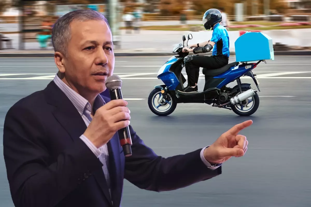 İçişleri Bakanı Ali Yerlikaya katıldığı canlı yayında motokuryeleri yakından ilgilendiren