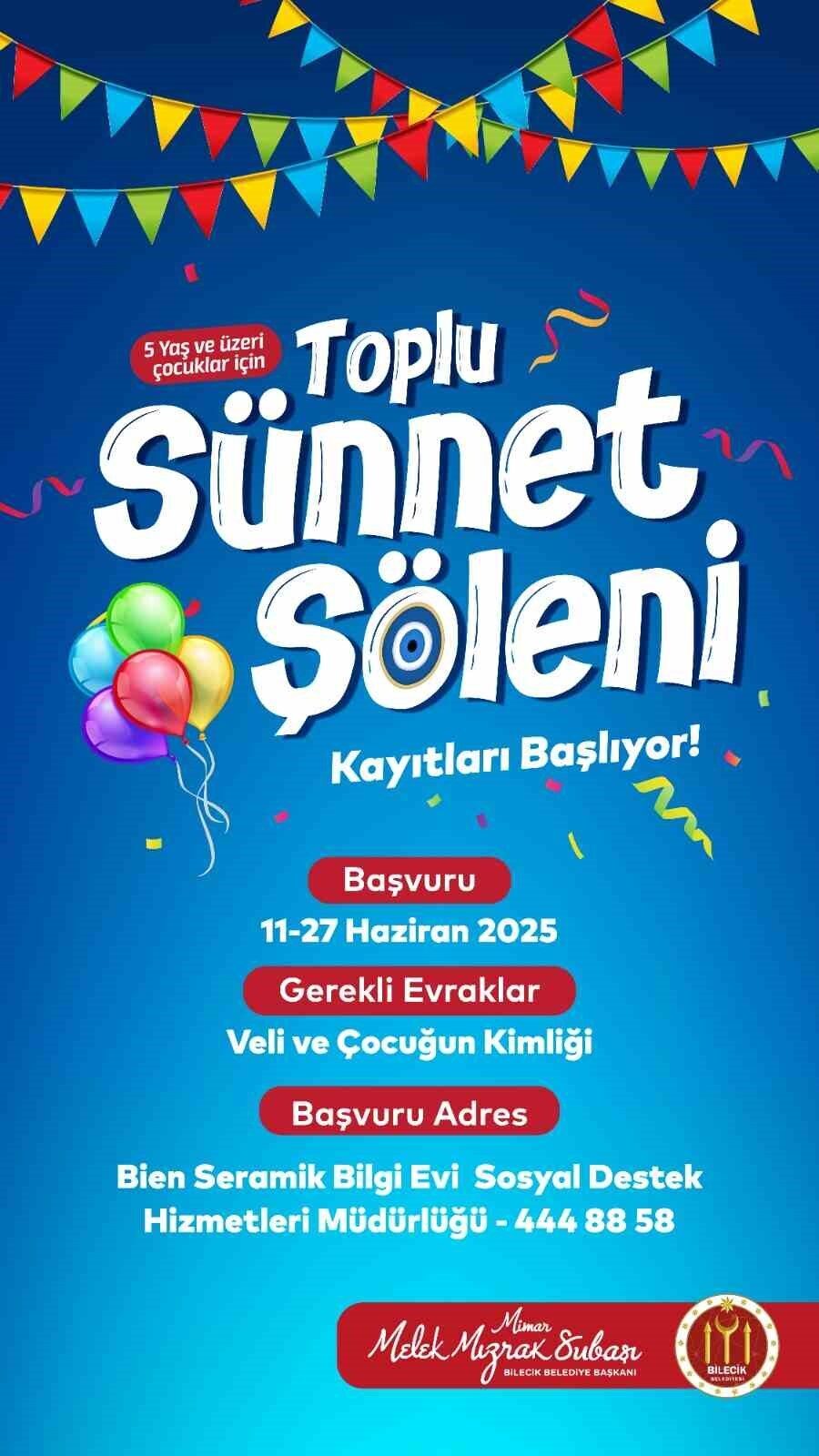 Bilecik Belediye Başkanı Melek Mızrak Subaşı, belediye tarafından geleneksel olarak