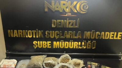  Denizli'de uyuşturucu operasyonunda gözaltına alınan şüpheli tutuklandı.