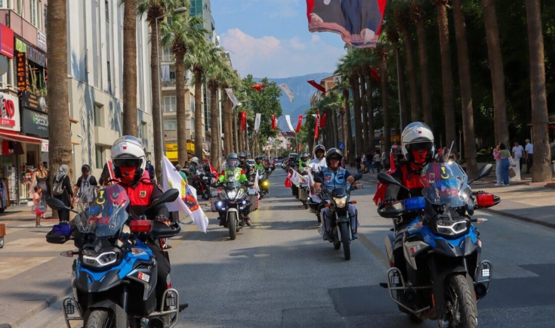 Denizli’de Jandarma Teşkilatının 186. kuruluş yıl dönümü dolayısıyla 200 motosikletli,