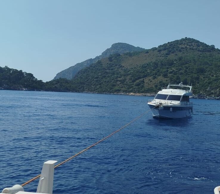 Muğla'nın Fethiye ilçesi açıklarında sürüklenen teknedeki 2 kişi ekiplerce kurtarıldı.