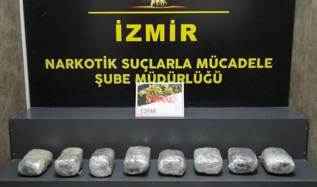  İzmir'de 11 kilo 11 gram uyuşturucu ele geçirildi, gözaltına alınan