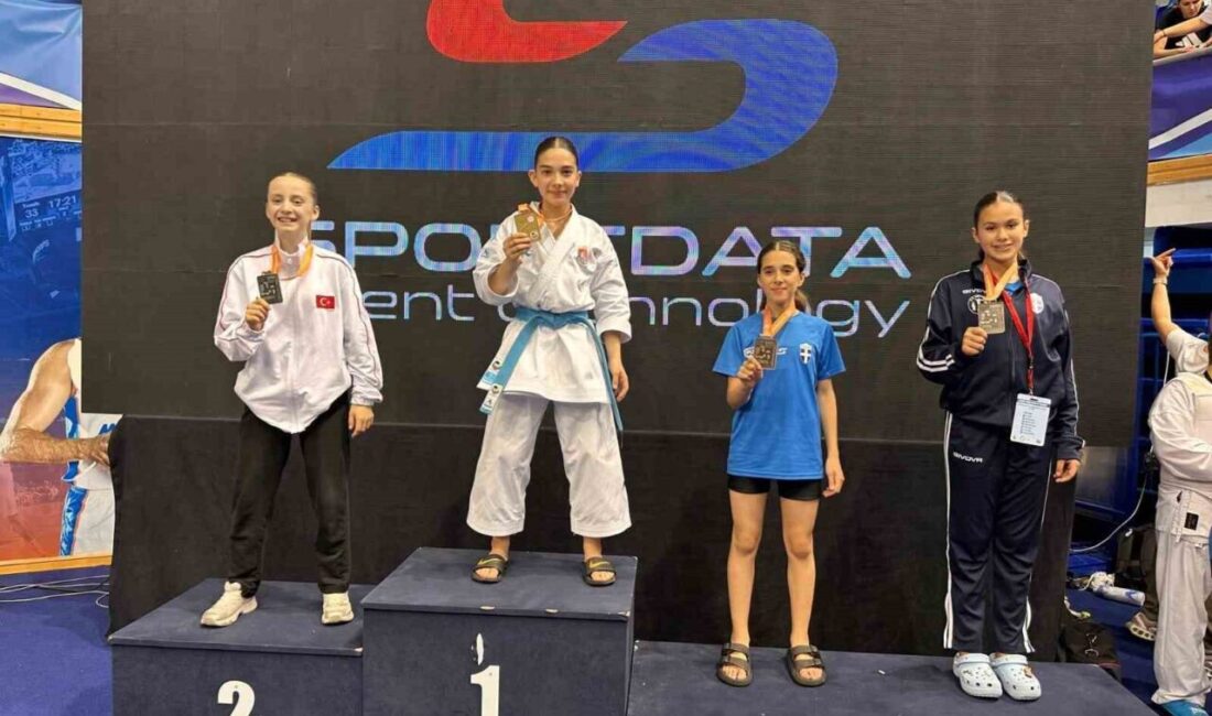 Karadağ’ın Bar kentinde düzenlenen 29. Balkan Çocuklar Karate Şampiyonası’nda Afyonkarahisarlı