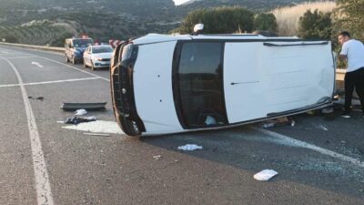 İzmir-Uşak kara yolunda ilerleyen İ.K. (21) yönetimindeki 06 MYM 98