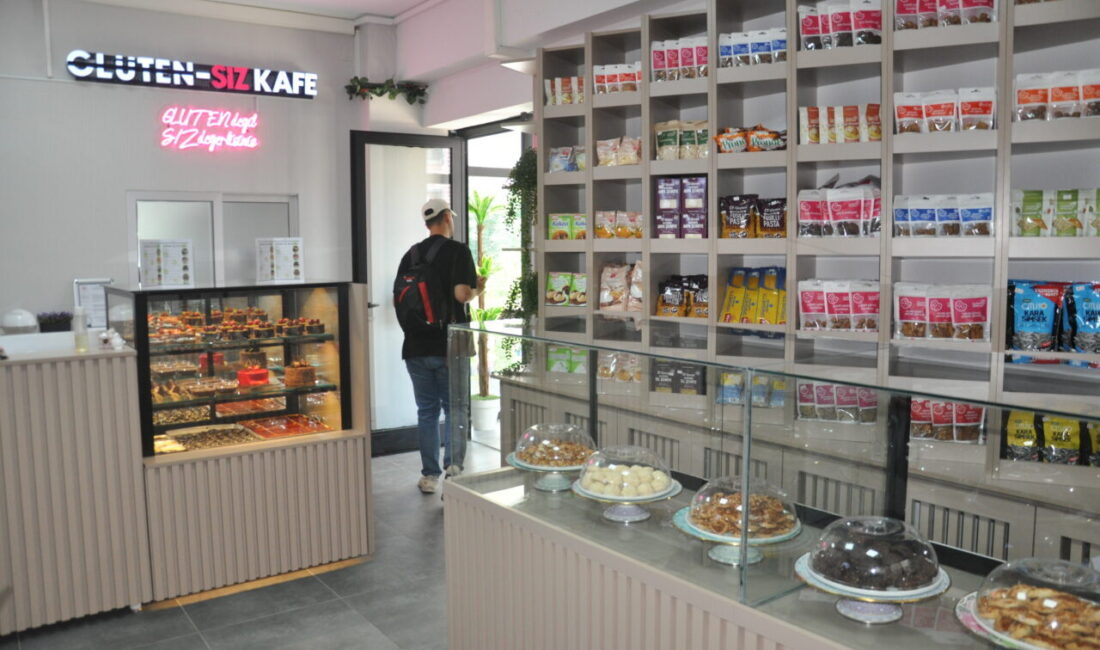 Kütahya Belediye tarafından çölyak hastaları için glütensiz ürünlerin üretildiği kafe
