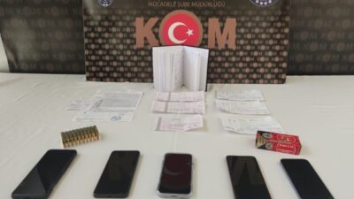 Kütahya’da tefecilik yaptıkları iddia edilen 6 şüpheli, polisin operasyonuyla gözaltına