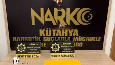 Kütahya’da uyuşturucu ticareti yaptığı tespit edilen 2 şüpheli tutuklandı. İl