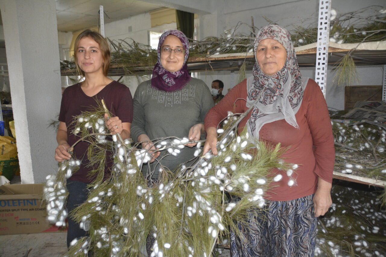 Muğla’nın Seydikemer ilçesinde anne ile kızı, Tarım ve Orman Bakanlığının