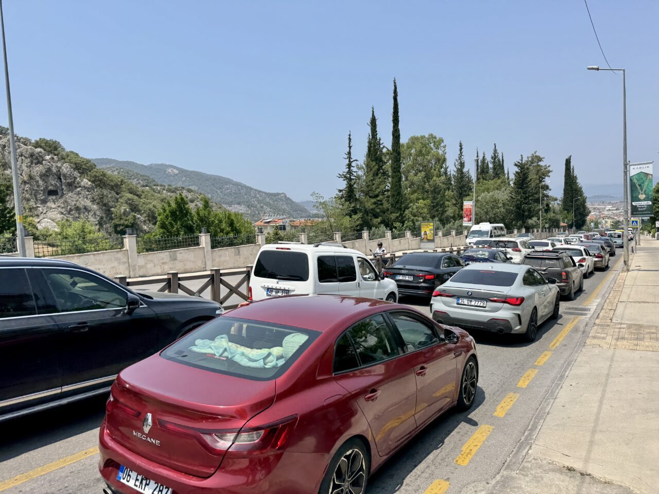 Muğla ve ilçelerinde, Kurban Bayramı’nın son gününde tatilcilerin dönüş yolculuğu