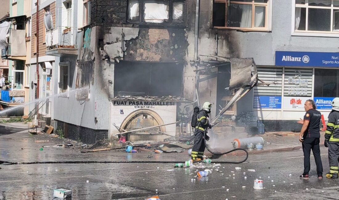 Kütahya'da tüp satışı yapılan bir iş yerinde meydana gelen patlamada