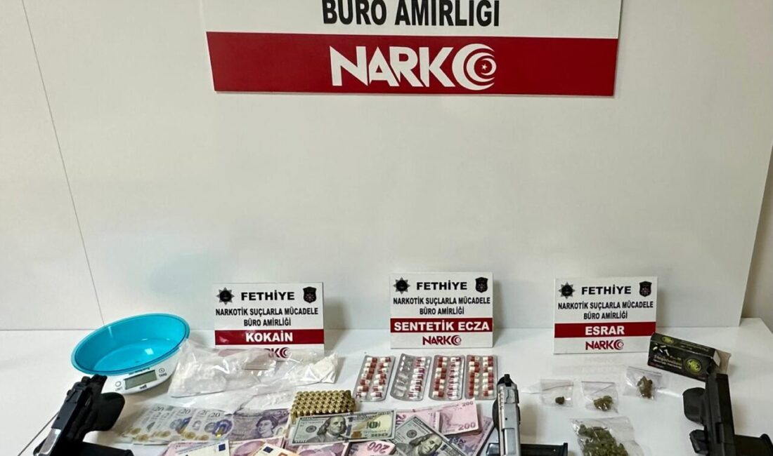 Muğla'nın Fethiye ilçesinde iklimlendirme sistemiyle uyuşturucu üreten 7 şüpheliden 5’i