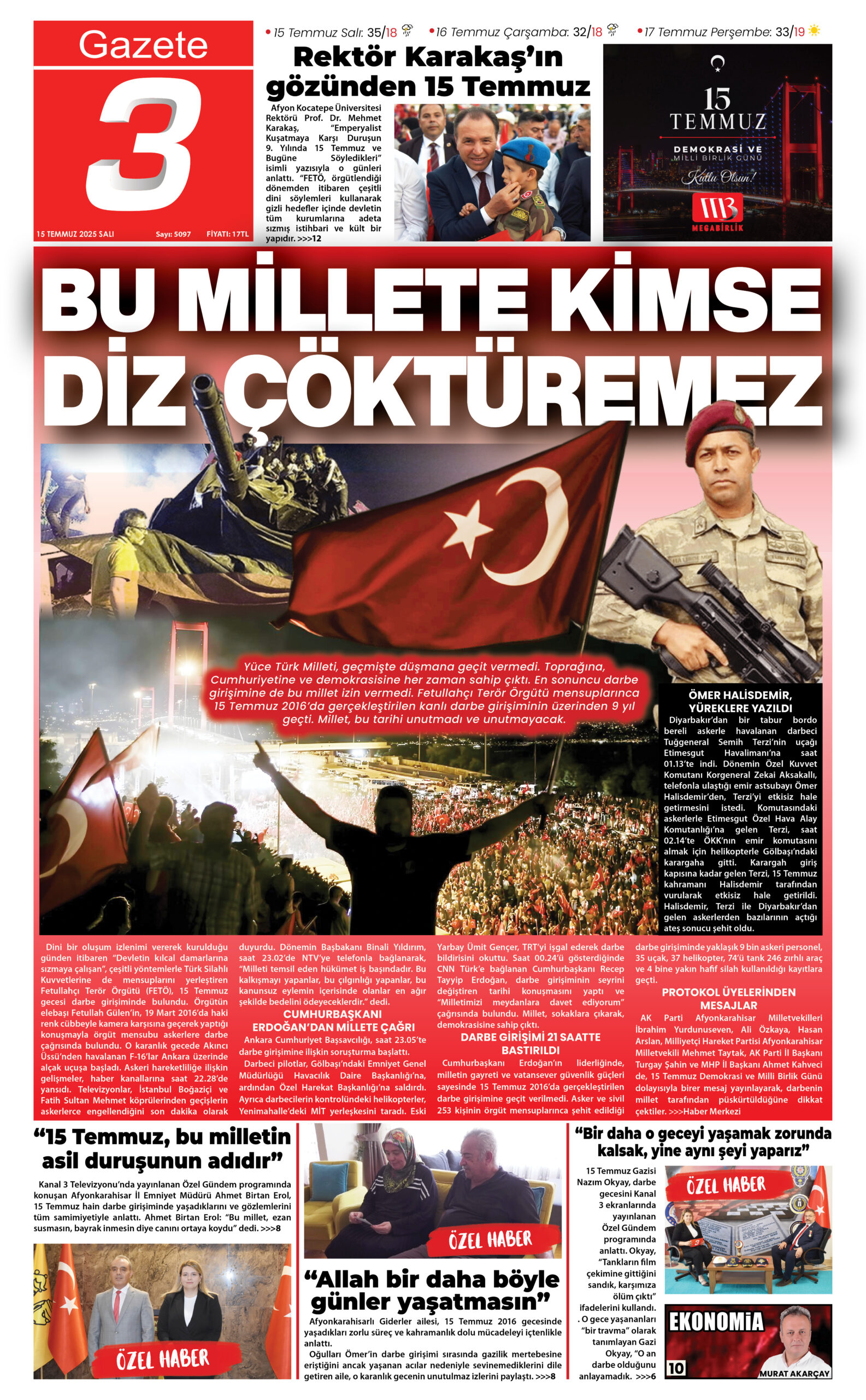 15 Temmuz 2025