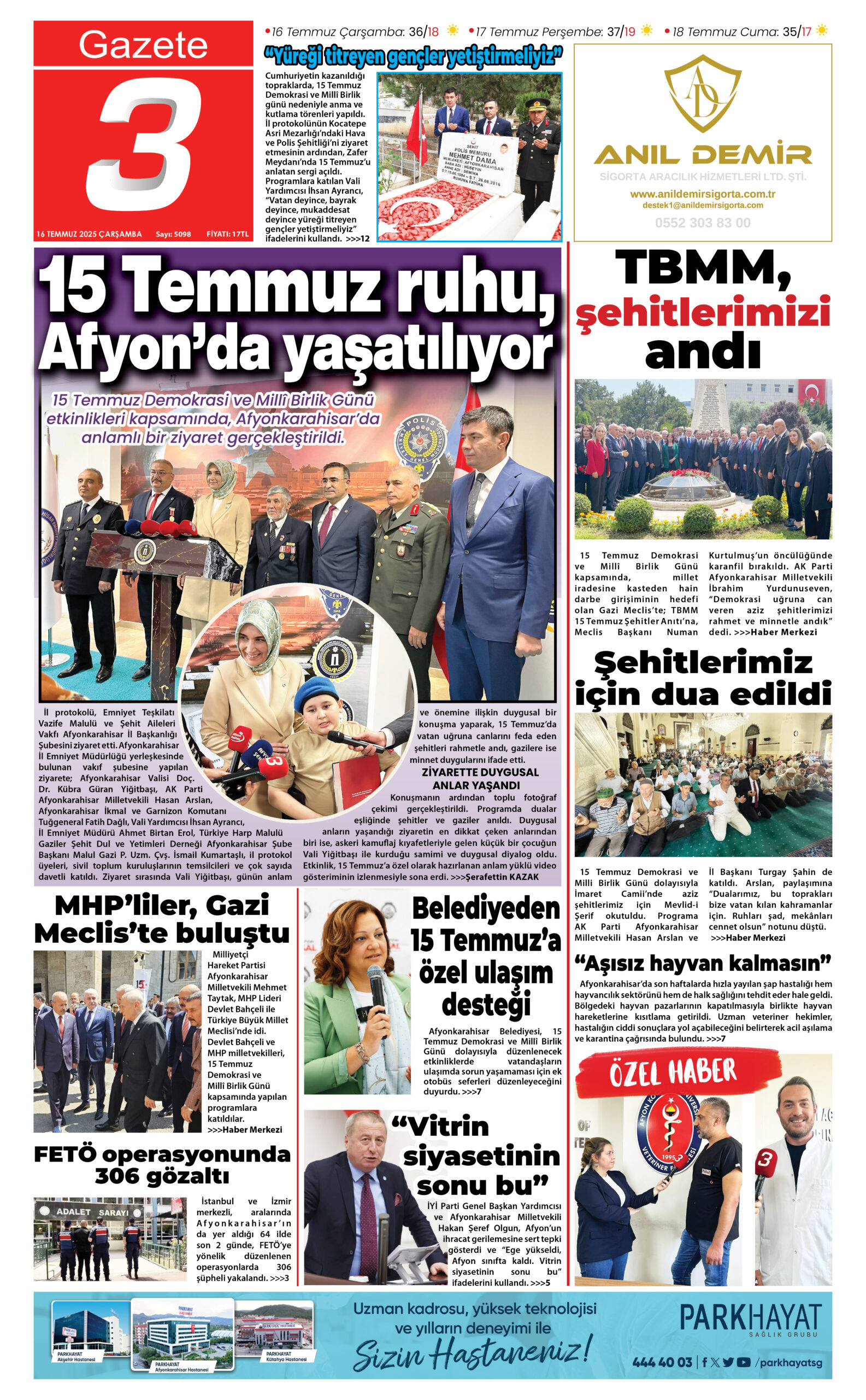 16 Temmuz 2025