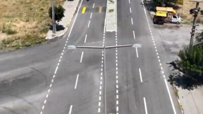 Bolvadin Belediye Başkanı Derviş Aynacı, ilçede tamamlanan yol çizgi ve