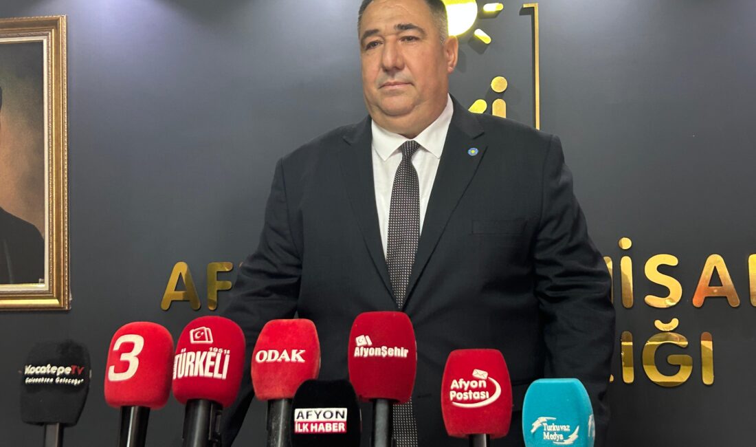 İYİ Parti Afyonkarahisar İl Başkanı Muhammet Mısırlıoğlu, partisinin haftalık basın