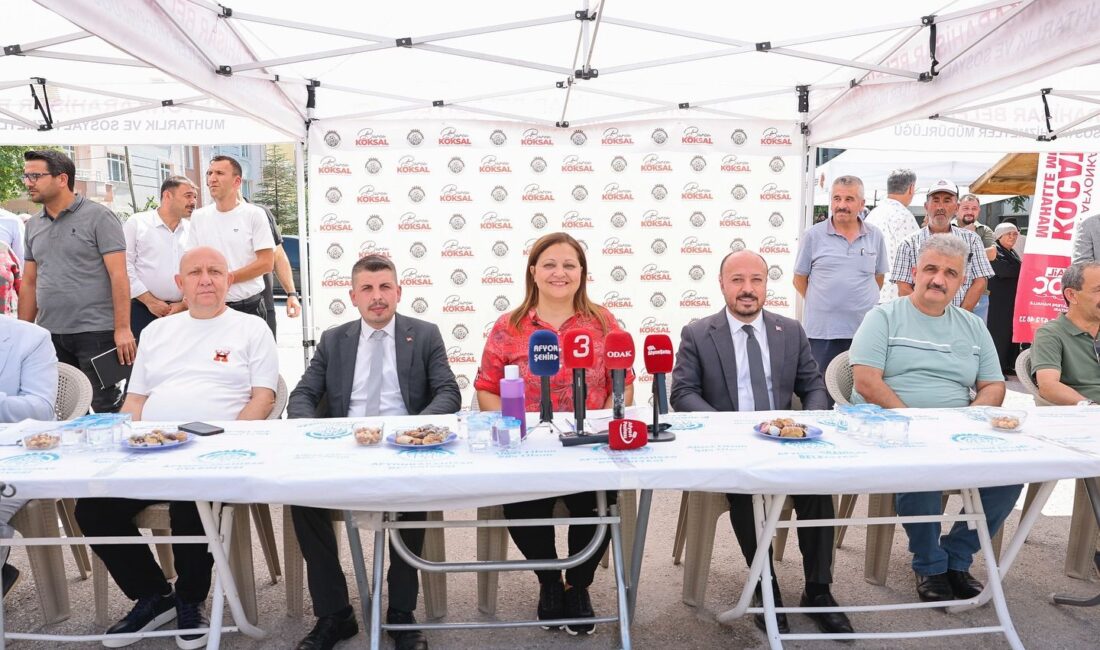 Kocatepe Mahallesi ziyaretinde konuşan Afyonkarahisar Belediye Başkanı Burcu Köksal, “Afyonkarahisar