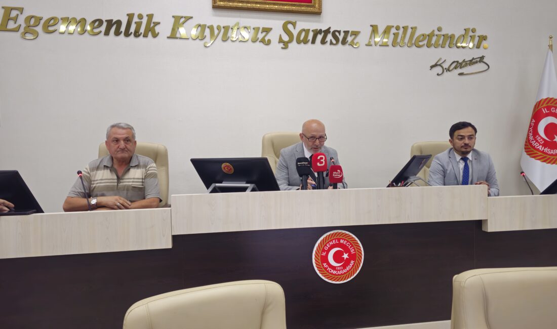 
Afyonkarahisar İl Genel Meclisi Temmuz Ayı oturumları sona erdi. Yapılan