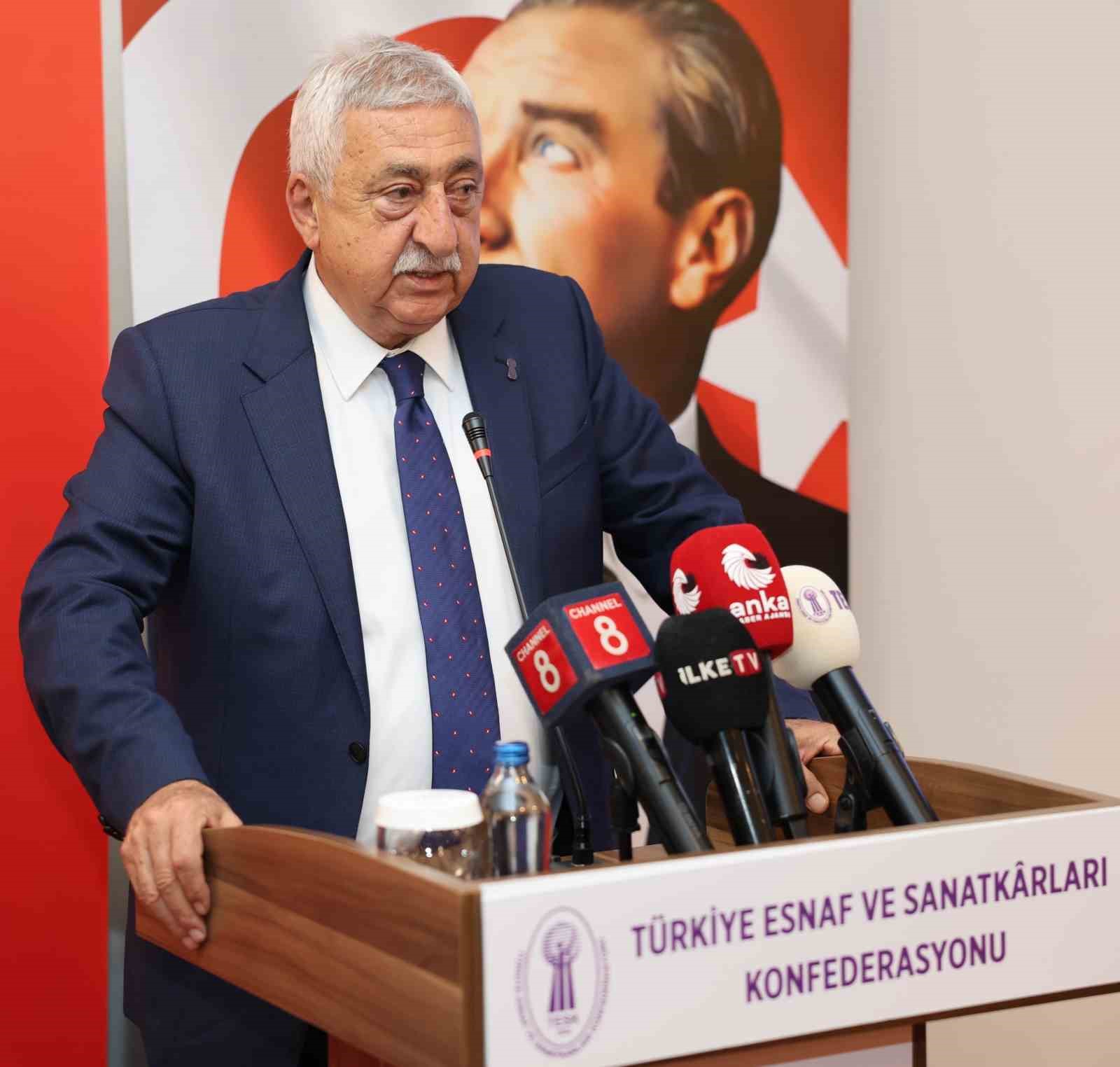 TESK Genel Başkanı Bendevi Palandöken, aylarca devam eden panayır ve