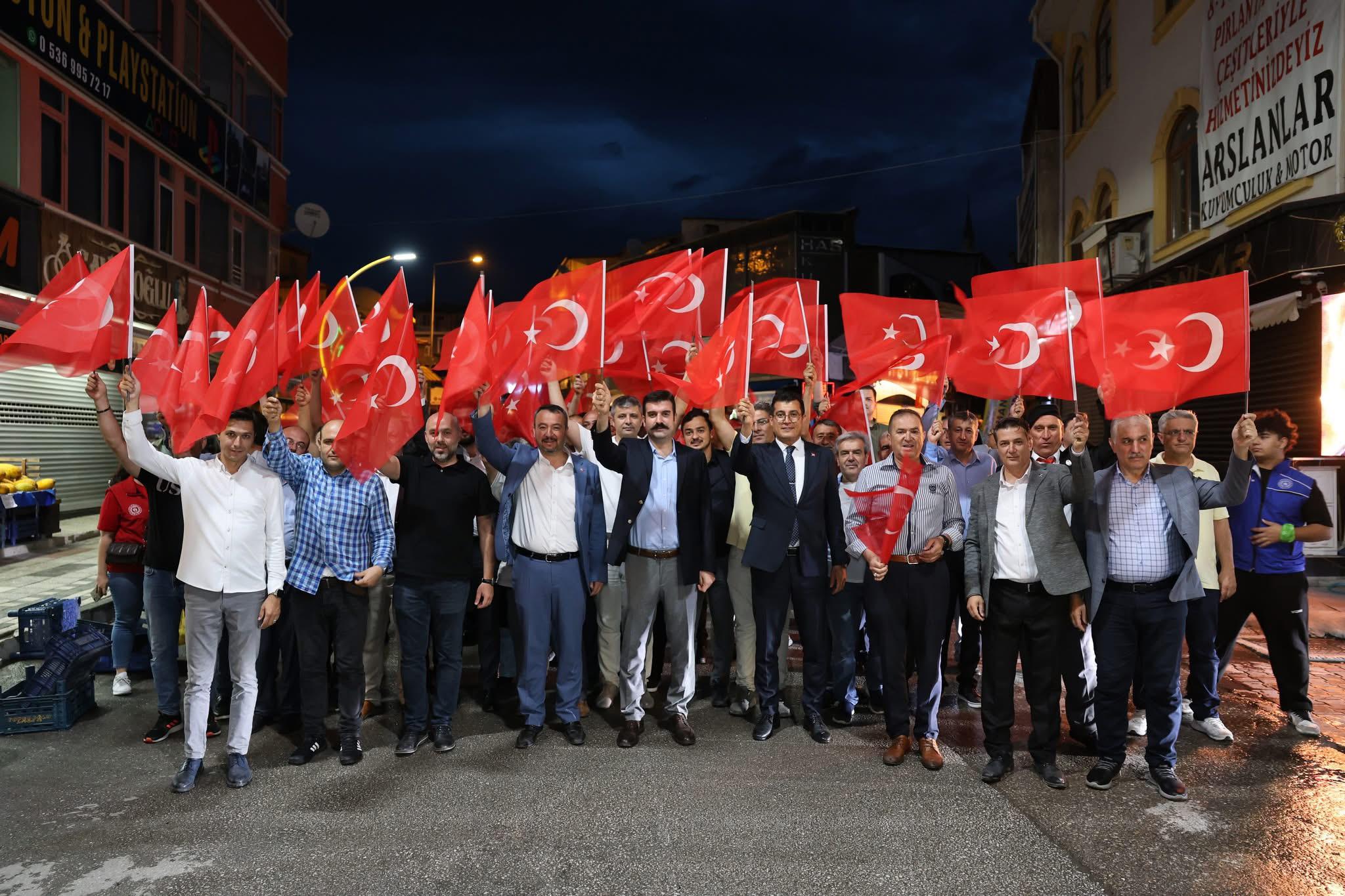 15 Temmuz Demokrasi ve Millî Birlik Günü dolayısıyla Sandıklı’da düzenlenen