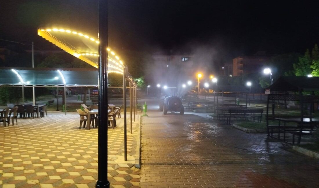 Sultandağı Belediyesi, vatandaşların yaz mevsimini huzur içinde geçirebilmesi için gece