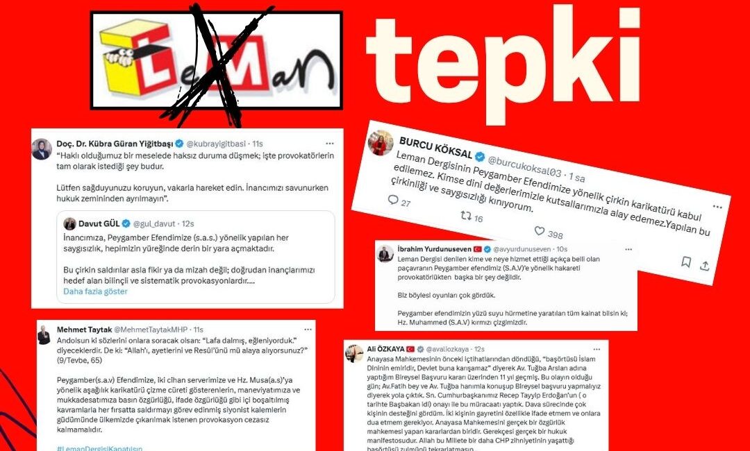 Afyonkarahisar’da bürokrat ve siyasiler, Leman Dergisi’nin Peygamber Efendimize yönelik çirkin