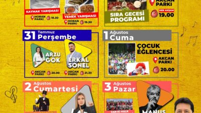 Afyonkarahisar’ın Bolvadin ilçesi, bu yıl 34’üncüsü düzenlenen Kaymak ve Eber