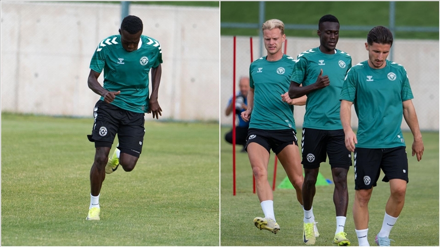 Trendyol Süper Lig ekiplerinden Konyaspor'un Senegalli futbolcusu Alassane Ndao, Türk