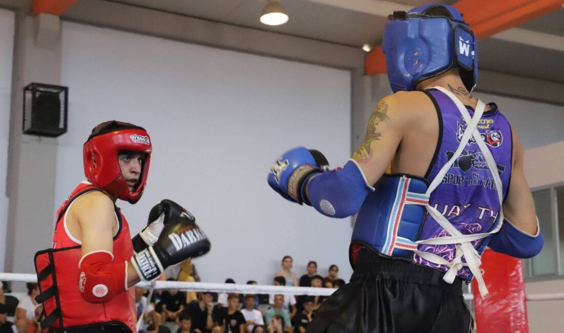 Manisa’nın Saruhanlı ilçesi ilk kez düzenlenen Muaythai organizasyonuna ev sahipliği